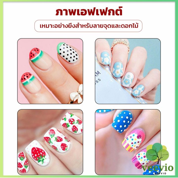 veevio-ไม้ดอท-5ชิ้-น-แต่งเล็บแต้มลายจุด-nail-art-tools