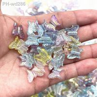 New 30pcs 15mm Colour AB Butterfly Shape Acrylic Beads Loose Spacer Beads for Jewelry Makeing DIY Handmade Necklace