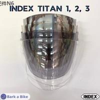 ⚘หน้ากากหมวกกันน็อค Index รุ่น Titan 1,2,3, new ของแท้♟