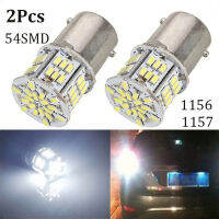 2ชิ้น Led เปลี่ยนหลอดไฟรถยนต์1156 BA15S P21W 3014 54SMD หางเปิดสัญญาณ DC12-24V รถยนต์แหล่งกำเนิดแสง1157อุปกรณ์เสริมในรถยนต์