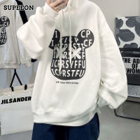 SUPEEON丨Hoodie เสื้อกันหนาวผู้ชาย Casual Sweatshirt ภาพการ์ตูนผ้าคุณภาพสูง