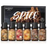 HIQILI Spice Fragrance OilsTOP 6 Gift Set 100 Pure Perfume Oil for Aromatherapy Car DiffusionCandle MakingHair CareDIY