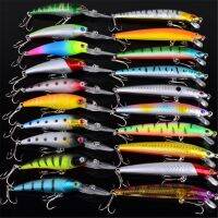 【hot】卐 New Mixed 20pcs/Set Fly Fishing Set Artificial Hard Baits Lifelike Wobbler Carp Tackle Pesca Wholesale