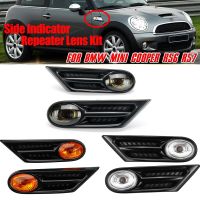 คู่ไฟไฟกระพริบสัญญาณเลี้ยวรถเครื่องหมายไฟ LED ด้านข้างสำหรับ BMW MINI COOPER R56ทวนด้านข้าง R57ไฟสัญญาณ63137260202