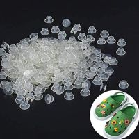 【CW】♝  100PCS Plastic Ornaments Croc Shoes Accessories Buttons Blcak Wholeslae