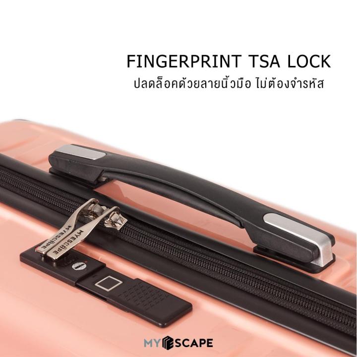 พร้อมส่ง-กระเป๋าเดินทางล้อลาก-my-escape-bags-amp-luggage-รุ่น-elite-fingerprint-lock-usb-charger