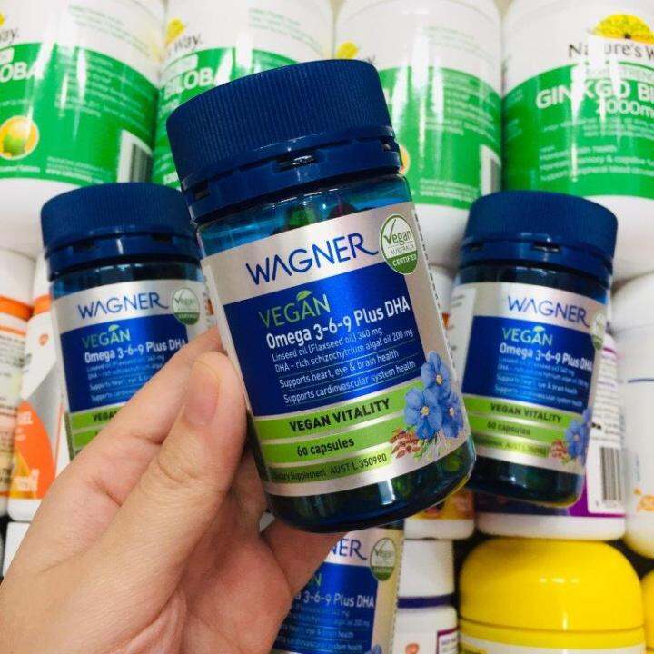 [Chính hãng] WAGNER VIÊN UỐNG THUẦN CHAY VEGAN OMEGA 369 PLUS DHA 60