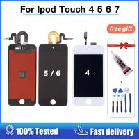 High Quality LCD Display For iPod Touch 4 5 6 th LCD Touch Screen Glass Sensor Digitizer Assembly For iPod Touch 5 5th tested Projector Screens