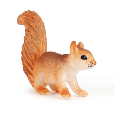 [Free ship] Childrens simulation wild forest squirrel model solid static mammalian rodent hand-made