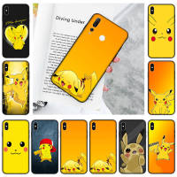 YU170 Pikachu Black อ่อนนุ่ม เคสโทรศัพท์ หรับ iPhone G41 Moto G51 G31 G52 13 14 G42 G1000 12 G71 G22 Max Plus Mini Pro ปก