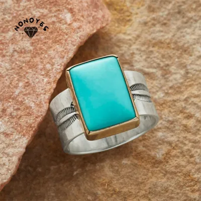 Vintage Turquoise Sterling Silver Rings Mens Sterling Silver Turquoise Rings - Rings - Aliexpress