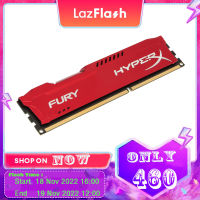 Red HyperX Fury 4GB 8GB DDR3 2133MHz 1600MHz หน่วยความจำสำหรับเล่นเกมเดสก์ท็อป (HX316C10F/8) PC3-12800 1.5V 240Pins DIMM RAM หน่วยความจำ DDR3