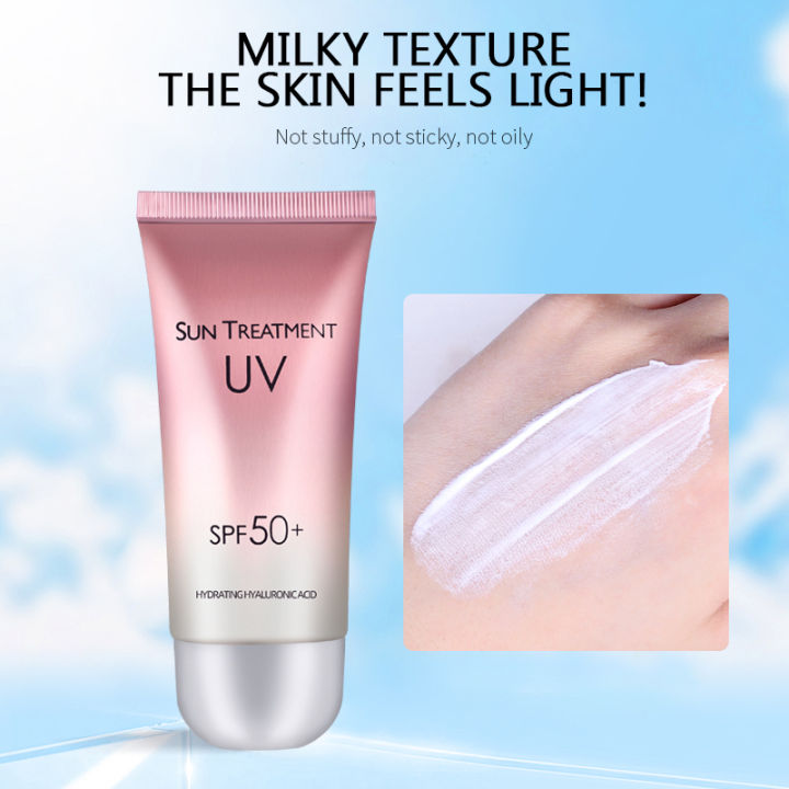 ครีมกันแดดไวท์เทนนิ่งครีมกันแดด-spf-50ผิวหน้าและร่างกายครีมป้องกันต่อต้านริ้วรอยควบคุมน้ำมันชุ่มชื้นใบหน้าได้อย่างมีประสิทธิภาพป้องกันการถูกแดดเผา