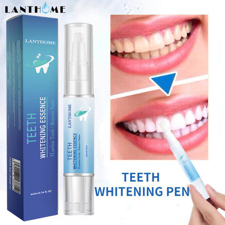 Lanthome Teeth Whitening Pen 3 Days Yellow Teeth Cavities Plaque