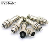 ☜ 1 Set GX12 2/3/4/5/6 Pin 12mm Aviation Plug Male Female Socket Connector Screw Thread Mayitr Electrical Supplies 300V 5A