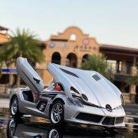 1:24 Mercedes-Benz SLR รถสปอร์ตอัลลอยแปลงสภาพสำหรับโชว์รถโมเดลเหล็กออปติกของตกแต่ง Mobil Mainan Anak-Anak F191ของขวัญ