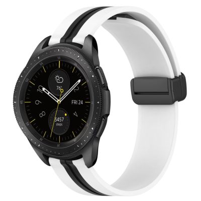 สำหรับนาฬิกา Samsung Galaxy ตะขอแม่เหล็กพับได้42มม. 20มม. สายนาฬิกาข้อมือซิลิโคน