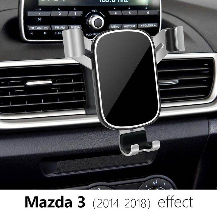 LAIFU Car Phone Holder for 20142018 Mazda 3 [Big Phones with Case
