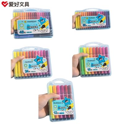 1 Set Art Marker Color Watercolor Brush Pens for School Supplies Stationery Drawing Coloring Books Comics Calligraphy