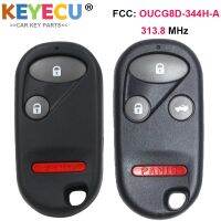 KEYECU กุญแจรถยนต์รีโมท Keyless Entry สำหรับ Honda CR-V 2002 2003 2004,ส่วนประกอบ2005-2008, Fob 3/4ปุ่ม-313.8Mhz-OUCG8D-344H-A ruiyan