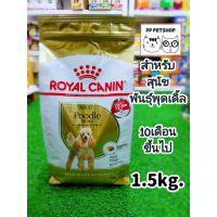 พลาดไม่ได้ โปรโมชั่นส่งฟรี Royal canin Poodle Adult 1.5kg.โรยัลคานิน สำหรับสุนัขโต พันธุ์พุดเดิ้ล อายุ 10 เดือนขึ้นไป ขนาด1.5กก.