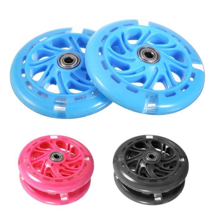 120mm-kids-children-scooter-replacement-wheels-led-lights-flashing-wheels-w-abec-7-bearings-for-baby-swing-car-wheel