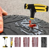 Motorcycle Tire Repair Studding Set Puncture Plug Tubeless Kits Emergency Tyre Fast Block