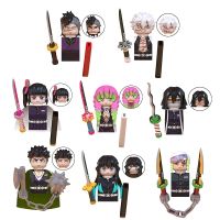 Anime Movie Demon Slayer Kamado Tanjirou Mini Buliding Blocks Action Figures For Chiledrens Educational Toys Gifts