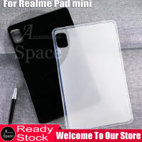 Realme Pad Mini 8.7นิ้ว2022เคสแท็บเล็ตซิลิโคนนิ่มเจลลี่เคสป้องกันสำหรับ OPPO Realme Pad Mini 4G | Wi-Fi | 3G | LTE RMP2105ฝาหลังสีดำด้าน