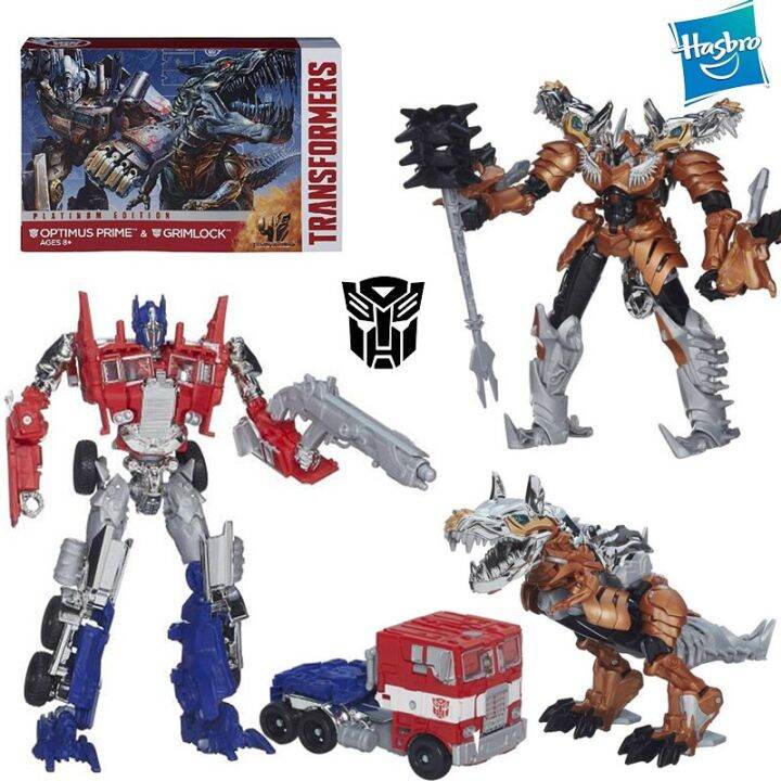 Hasbro Transformers Platinum Edition Optimus Prime & Grimlock 18Cm