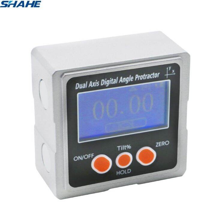 SHAHE Metal Dual Axis Digital Inclinometer Protractor Digital Angle