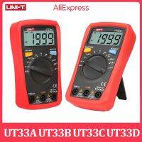 ZZOOI UNI-T Multimeter Resistance Measure UT33A UT33B UT33C UT33D Plus Capacitance Tester Anti-burn Pocket Digital Ammeter Voltmeter