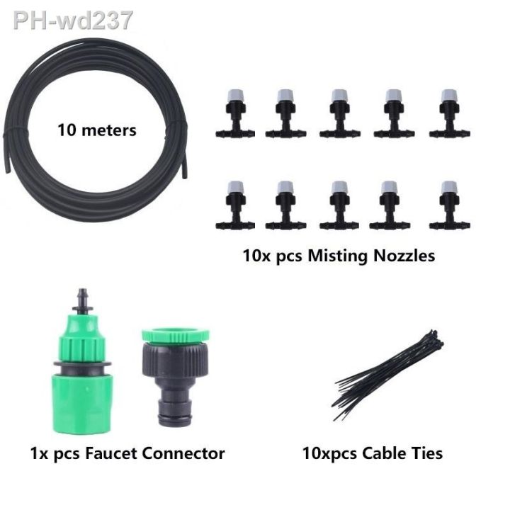 new-irrigation-10meters-10-sprinklers-nozzles-water-sprayer-misting-fog-cooling-nozzle-system-garden-agricultural-sprayer-system