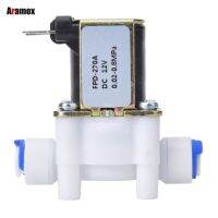 G1/4in Electric Plastic Solenoid Water Valve Inlet High Strength Plastic Connector for Home Using Valves