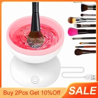 Electric Makeup Brush Cleaner and Dryer Set 10 Seconds Convenient Silicone Make up Brushes Cleaner Devices Brushes Clean Machine Makeup Brushes Sets