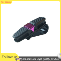 ? AM 1PC glasses HOLDER FOR Car Sun Visor แว่นตากันแดดคลิปบัตรโดยสารผู้ถือ