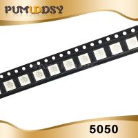 ขั้วต่อไฟฟ้า100ชิ้นไดโอดสีแดง SMD LED