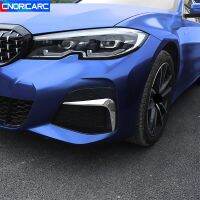 Stainless Steel Front Fog Lamp Eyebrow Frame Decoration Stickers Trim For BMW 3 Series G20 G28 2020 Car Styling Modified