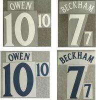 Pu material 2002 Beckham Owen Nameset Customize Any Name Number Printing Soccer Patch Badge