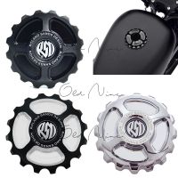 RSD Motorcycle Fuel Gas Tank Cap Oil Cover For Harley CNC 883XL 1200 Sportster Dyna Softail Touring