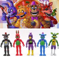 SUPERRR พีวีซี FNAF ฝันร้าย ของเล่นฟิกเกอร์ ชิกา อะนิเมะอุปกรณ์ต่อพ่วง บอนนี่ หุ่นจำลอง โมเดลสะสม แอ็คชั่นฟิกเกอร์ Five Nights at Freddyand#39;s