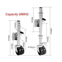 [GGJJ]ล้อหน้าเทรลเลอร์ ขนาด 1500/1200 ปอนด์ แบบล้อคู่ DUAL WHEEL TRAILER JACK 1500 LBS รถพ่วงล้อหน้า ขนาด 1,500 ปอนด์ แม่แรงเทรลเลอร์สองล้อ 1500 ปอนด์ 1200 ปอนด์