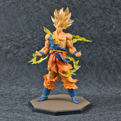 โมเดลดราก้อนบอล Z Goku Vegeta Gogeta 1ชิ้นของเล่นโมเดลพร้อมกล่องสำหรับเด็กผู้ชายรุ่น PVC ของขวัญวันเกิด17ซม.