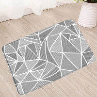 Marble Bathroom Mat Geometric Non-Slip Water Absorbent Carpet Heel On The Mats Shower Enclosure Kitchen Toilet Washable Bath Rug