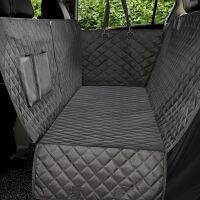 【YF】 Dog Car Seat Cover 100  Waterproof With Side Flaps Pet for Back Black Carrier Hammock Convertible