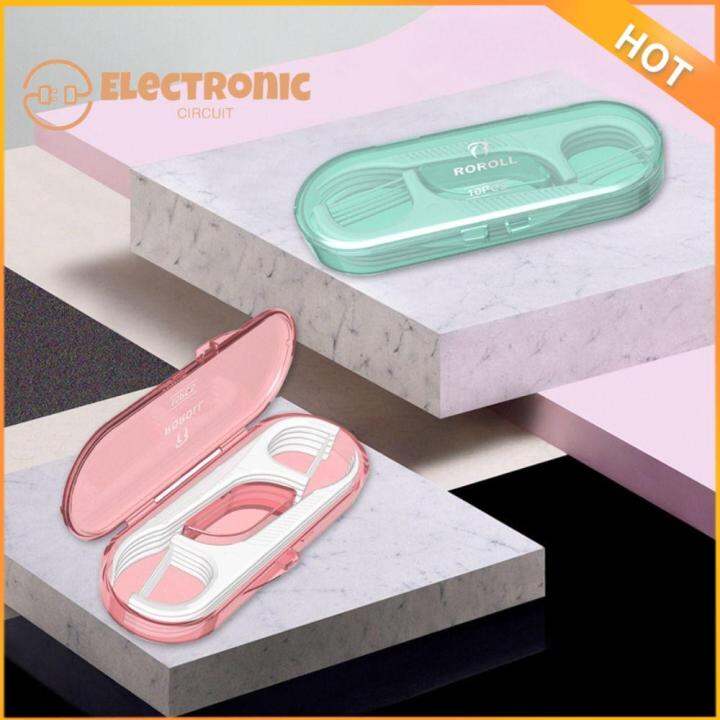 ELECTRONIC CIRCUIT 5Box Pink Floss Toothpick Set Plastic Green ...