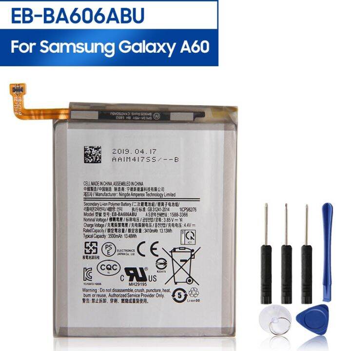 แบตเตอรี่-eb-ba606abu-สำหรับ-samsung-galaxy-samsung-galaxy-a60-galaxy-m40แบตเตอรี่3500mah