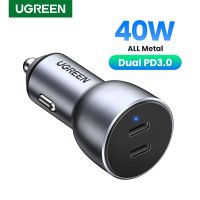 UGREEN 40W PD Car Charger Quick Charge QC4.0 3.0 for Xiaomi USB Type C PD Fast Charging for iPhone 14 13 12 Mobile Phone Charger