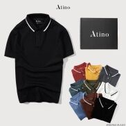 Áo Polo Nam Viền Cổ ATINO thanh lịch vải cá sấu Cotton cao cấp thoáng mát