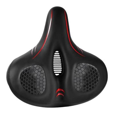 Bicycle Seat Cushion Waterproof Shock Absorbing Reflective Bike Saddle Adjustable Anti-Slip Seats for Commuting Breathable Seat Cushion for Travel security